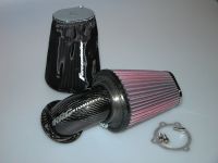 Airblow air cleaner for Buell X1 and S3 injection with carbon internal 90° elbow